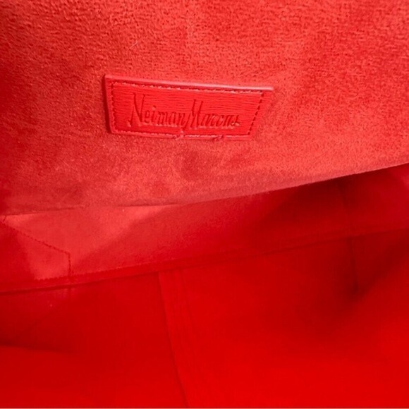Neiman Marcus Coral Tote‎ Shoulder Purse Bag - Picture 10 of 13